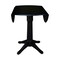 International Concepts Round 42 in Round Dual Drop Leaf Pedestal Table, 36.3 inH, Black, 42 W, 42 L, 36.3 in H, Wood K46-42DPT-27B-6B - alternate 8